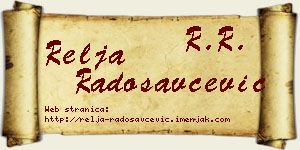 Relja Radosavčević vizit kartica